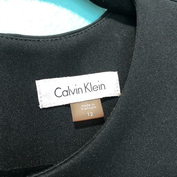 Calvin Klein Scuba Sheath Dress in Black EUC - Picture 4 of 5